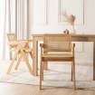 Mebel Elite Стул Madera «Дуб/Бежевый» с ажурной отделкой, ME.MADERA/KR/RT/D/DK/K - Home Club, изображение 2