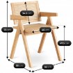 Mebel Elite Стул Madera «Дуб/Бежевый» с ажурной отделкой, ME.MADERA/KR/RT/D/DK/K - Home Club, изображение 9