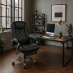 Mebel Elite Вращающееся кресло Giorgio с функцией массажа и подогрева, чёрного цвета, ME.GIORGIO/CZ/E/FO - Home Club, изображение 2
