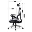 Mebel Elite Вращающееся кресло Martin, эргономичное, серого цвета, ME.MARTIN/P/T/FO - Home Club, изображение 9