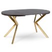 Mebel Elite Стол Lugo, раскладной, 90–190 см, черный/золотой, ME.LUGO/CZ/ZL/S - Home Club, изображение 8