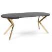 Mebel Elite Стол Lugo, раскладной, 90–190 см, черный/золотой, ME.LUGO/CZ/ZL/S - Home Club, изображение 9