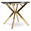 Mebel Elite Стол Lugo, раскладной, 90–190 см, черный/золотой, ME.LUGO/CZ/ZL/S - Home Club, изображение 10