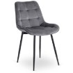 Mebel Elite Комплект из стола Harry (102–142 см) цвета «Дуб Craft»/«Черный» и 6 стульев Chris серого цвета, W.HARRY/DC/CZ/S/CHRIS/P/CZ/V/Z6/K - Home Club, изображение 10