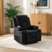 Mebel Elite Раскладной массажный кресло Box, черный велюр, ME.BOX/CZ/V/FW - Home Club, изображение 2