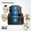 Mebel Elite Раскладной массажный кресло Box, черный велюр, ME.BOX/CZ/V/FW - Home Club, изображение 5