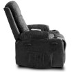 Mebel Elite Раскладной массажный кресло Box, черный велюр, ME.BOX/CZ/V/FW - Home Club, изображение 8