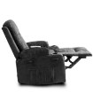 Mebel Elite Раскладной массажный кресло Box, черный велюр, ME.BOX/CZ/V/FW - Home Club, изображение 9