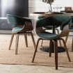 Mebel Elite Стул Gary из велюра, зелёный/орех, ME.GARY/Z/O/V/DG/K - Home Club, изображение 2
