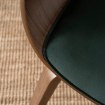 Mebel Elite Стул Gary из велюра, зелёный/орех, ME.GARY/Z/O/V/DG/K - Home Club, изображение 5