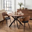 Mebel Elite Стол Lukas, раскладной, 100–250 см, дуб рустикальный/чёрный, ME.LUKAS/DRU/CZ/S - Home Club, изображение 2