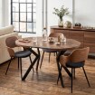 Mebel Elite Стол Lukas, раскладной, 100–250 см, дуб рустикальный/чёрный, ME.LUKAS/DRU/CZ/S - Home Club, изображение 3