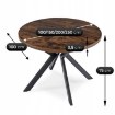 Mebel Elite Стол Lukas, раскладной, 100–250 см, дуб рустикальный/чёрный, ME.LUKAS/DRU/CZ/S - Home Club, изображение 9