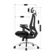 Mebel Elite Вращающееся кресло Willy, эргономичное, чёрное, ME.WILLY/CZ/T/FO - Home Club, изображение 11