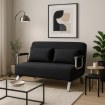 Mebel Elite Двухместное раскладное кресло Bart 2, чёрного цвета, ME.BART2/CZ/T/FW - Home Club, изображение 2
