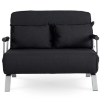 Mebel Elite Двухместное раскладное кресло Bart 2, чёрного цвета, ME.BART2/CZ/T/FW - Home Club, изображение 3