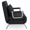 Mebel Elite Двухместное раскладное кресло Bart 2, чёрного цвета, ME.BART2/CZ/T/FW - Home Club, изображение 4