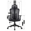 Mebel Elite Вращающееся кресло Juliet, эргономичное, чёрное, ME.JULIET/CZ/T/FO - Home Club, изображение 6
