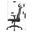 Mebel Elite Вращающееся кресло Juliet, эргономичное, чёрное, ME.JULIET/CZ/T/FO - Home Club, изображение 7