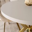 Mebel Elite Стіл Dorian, розкладний, 80–160 см, кашмір/золотий, ME.DORIAN/KASZ/ZL/S - Home Club, зображення 5