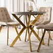 Mebel Elite Стіл Dorian, розкладний, 80–160 см, кашмір/золотий, ME.DORIAN/KASZ/ZL/S - Home Club, зображення 6