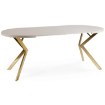 Mebel Elite Стіл Dorian, розкладний, 80–160 см, кашмір/золотий, ME.DORIAN/KASZ/ZL/S - Home Club, зображення 9