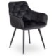 Mebel Elite Стул Modesto, черный, велюровый, ME.MODESTO/CZ/V/K - Home Club
