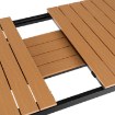 Mebel Elite Садовый стол Argos 140–180 см, дуб/чёрный, ME.ARGOS/140-180/D/CZ/OGR/S - Home Club, изображение 6