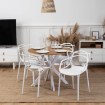 Mebel Elite Стол Lauren 90 см, дуб/белый, ME.LAUREN/D/B/S90 - Home Club, изображение 3