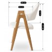 Mebel Elite Стілець Willy, білий, екошкіра, ME.WILLY/B/E/K - Home Club, зображення 11