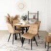 Mebel Elite Стілець Rio, бежевий, велюровий, ME.RIO/BZ/V/K - Home Club, зображення 2