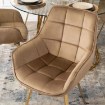 Mebel Elite Обертове крісло Mia, бежеве, велюрове, ME.MIA/BZ/ZL/V/K - Home Club, зображення 3