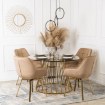 Mebel Elite Обертове крісло Mia, бежеве, велюрове, ME.MIA/BZ/ZL/V/K - Home Club, зображення 5