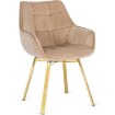 Mebel Elite Обертове крісло Mia, бежеве, велюрове, ME.MIA/BZ/ZL/V/K - Home Club, зображення 6