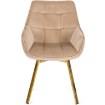 Mebel Elite Обертове крісло Mia, бежеве, велюрове, ME.MIA/BZ/ZL/V/K - Home Club, зображення 7