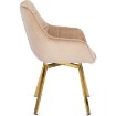 Mebel Elite Обертове крісло Mia, бежеве, велюрове, ME.MIA/BZ/ZL/V/K - Home Club, зображення 8