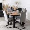 Mebel Elite Стул Lopez, серый/чёрный, ME.LOPEZ/P/CZ/T/K - Home Club, изображение 3
