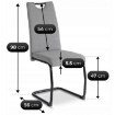 Mebel Elite Стул Lopez, серый/чёрный, ME.LOPEZ/P/CZ/T/K - Home Club, изображение 8