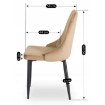 Mebel Elite Стілець Bari, бежевий, велюровий, ME.BARI/BZ/V/K - Home Club, зображення 7