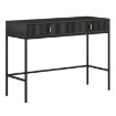 Mebel Elite Туалетный столик Marcos, черный, с рифлением, W.MAGGIORE/CZ/B - Home Club