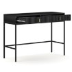 Mebel Elite Туалетный столик Marcos, черный, с рифлением, W.MAGGIORE/CZ/B - Home Club, изображение 3