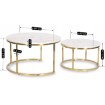 Mebel Elite Набір столиків Olis Max «Золотий мармур», ME.MAXOLIS/M/ZL/L - Home Club, зображення 6