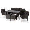 Mebel Elite Комплект садовой мебели Atlanta, черный, ME.ATLANTA/CZ/RT/OGR/ZES - Home Club