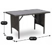 Mebel Elite Комплект садовой мебели Atlanta, черный, ME.ATLANTA/CZ/RT/OGR/ZES - Home Club, изображение 12