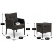 Mebel Elite Комплект садовой мебели Atlanta, черный, ME.ATLANTA/CZ/RT/OGR/ZES - Home Club, изображение 13