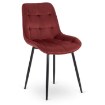 Mebel Elite Стілець Chris бордовий, велюровий, ME.CHRIS/BOR/CZ/V/K - Home Club