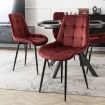 Mebel Elite Стілець Chris бордовий, велюровий, ME.CHRIS/BOR/CZ/V/K - Home Club, зображення 4