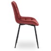 Mebel Elite Стілець Chris бордовий, велюровий, ME.CHRIS/BOR/CZ/V/K - Home Club, зображення 7