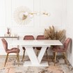 Mebel Elite Стол Clark, раскладной, 120–160 см, белый глянцевый, PM.DUBAJ/B/PL/S - Home Club, изображение 3