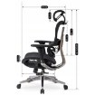 Mebel Elite Эргономичное вращающееся кресло Nino, чёрного цвета, ME.NINO/CZ/T/FO - Home Club, изображение 14